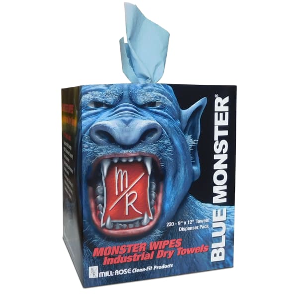 BLUE MONSTER WIPES - 220 COUNT 9" X 12"