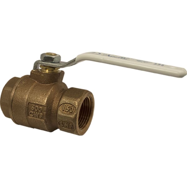 Apollo Bronze 2 Piece Full Port Ball Valve with SS Ball & Stem, Standard Configuration 1-1/2" (2 x FNPT)