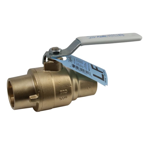 Apollo Full Port Lead Free Brass Ball Valve with Standard Configuration 3/4" (2 x Solder)