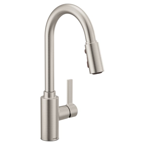 Moen Genta LX Single-Handle Pull-Down Sprayer Kitchen Faucet with Reflex in Spot Resist Stainless