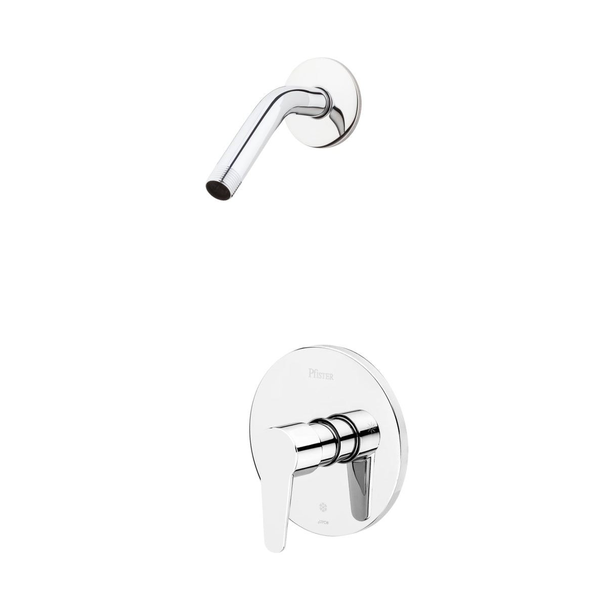Pfister Faucets R890600 Pfirst Series Single-Handle Shower Trim Only Less Showerhead in Polished Chrome
