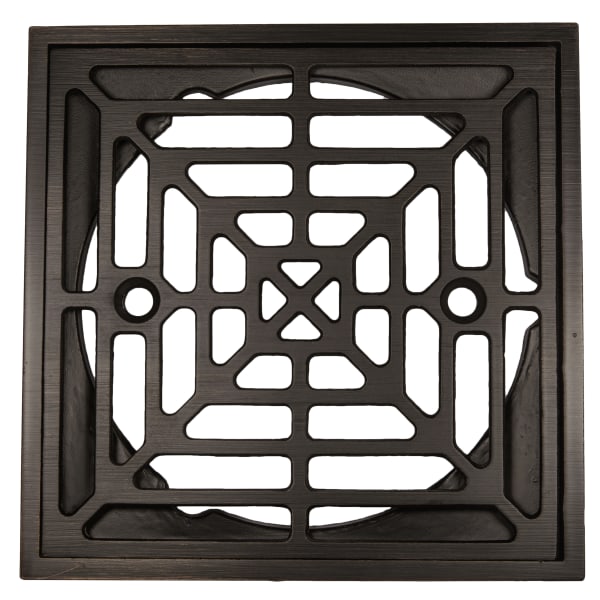 Cast Strainer & Ring Oil Rubbed Bronze 4-1/2" Square