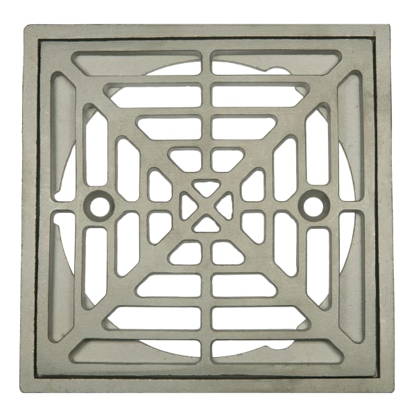 Cast Strainer & Ring Matte Stainless Steel 4-1/2" Square