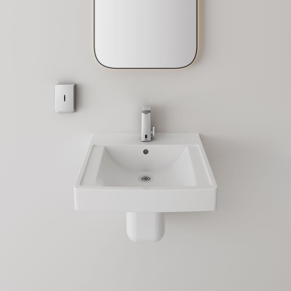 American Standard 0059020EC.020 Vitreous China Shroud with EverClean® for Wall-Hung Sink White