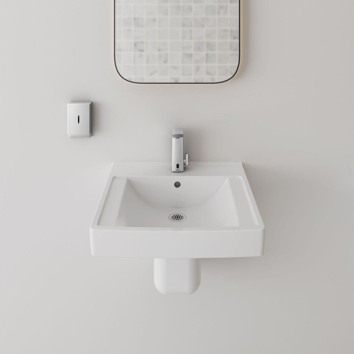 American Standard 0059020EC.020 Vitreous China Shroud with EverClean® for Wall-Hung Sink White