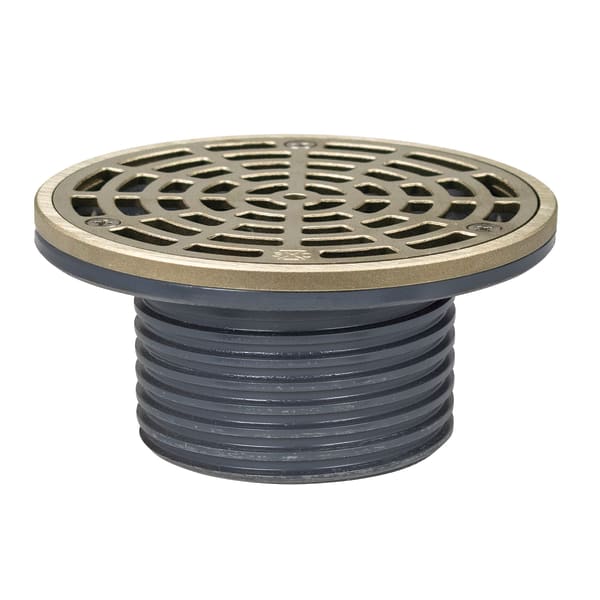 Finish Head DI 3" Drain with 5" Nickel Bronze Round Ring and Strainer