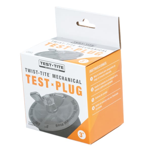 Test-Tite 83593 Twist-Tite ABS Mechanical Test Plug, For 3-Inch NPS (End-of-Pipe Use Only)