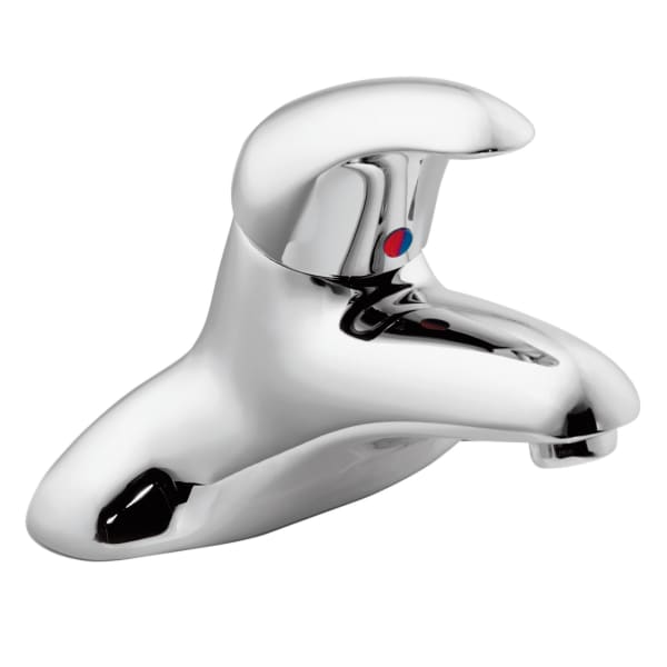 Moen M-DURA Commercial Single-Handle Single Hole Lavatory Faucet with Waste Assembly, Chrome Plated