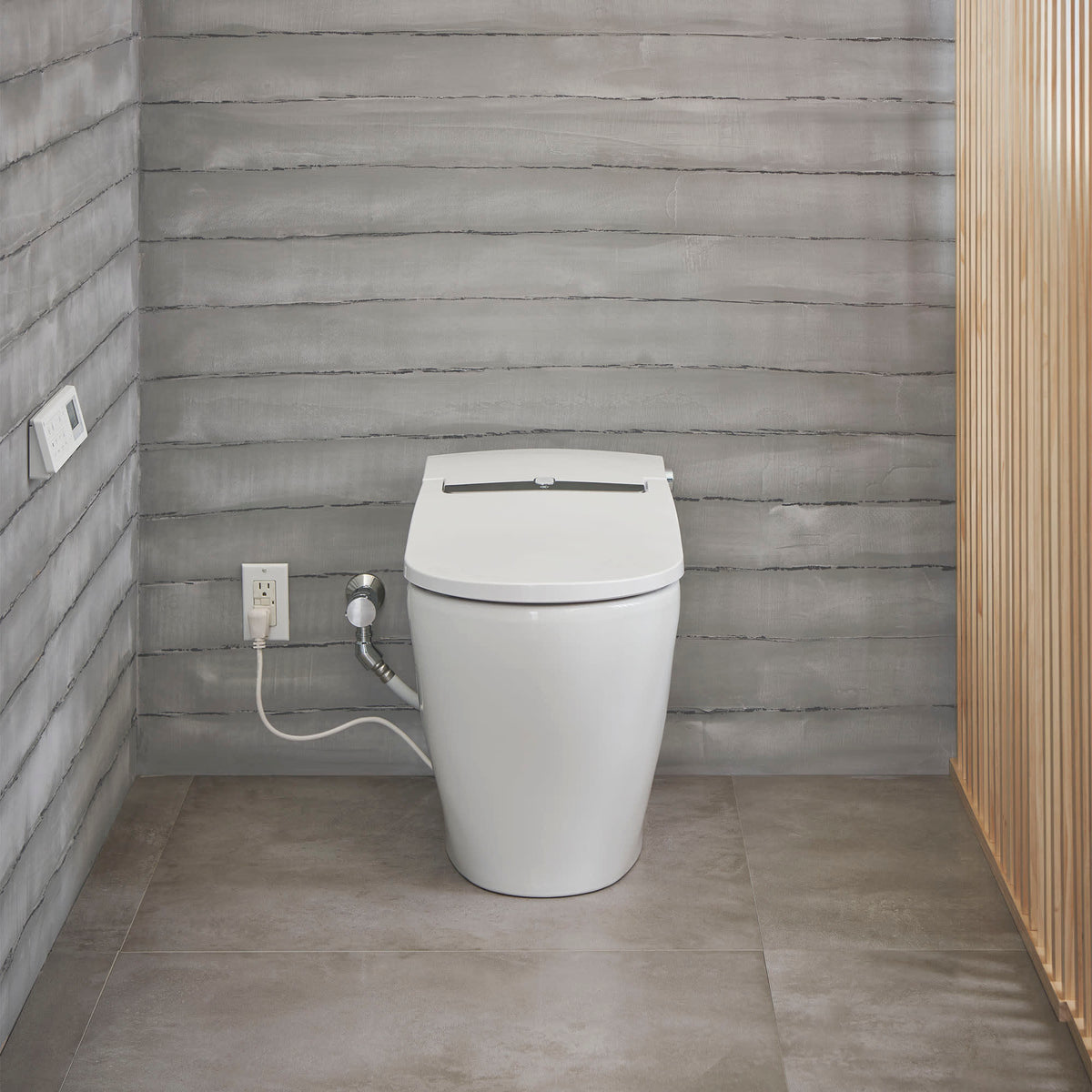 DXV AT200LS Dual Flush Elongated SpaLet Bidet Toilet in CANVAS WHITE