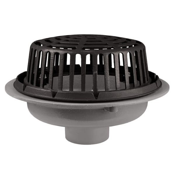 Roof Drain 15" x 4" No-Hub CI Dome