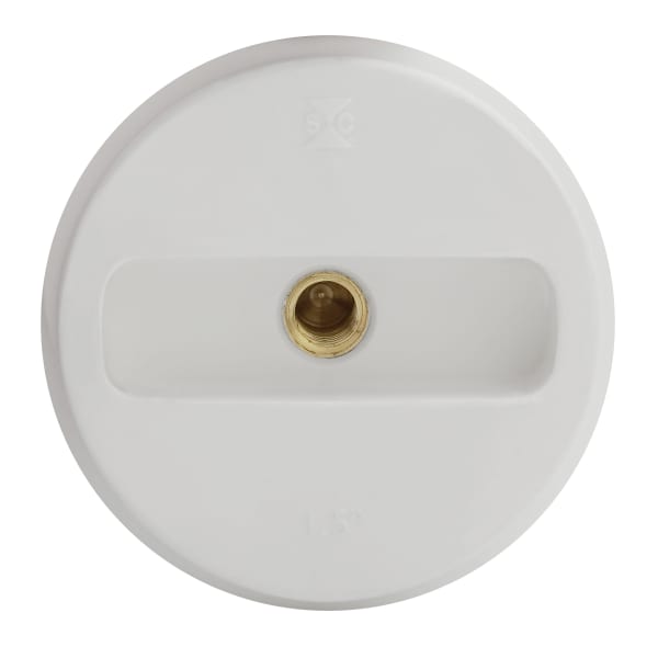 1-1/2" PVC  C/O Plug with Threaded Brass Insert