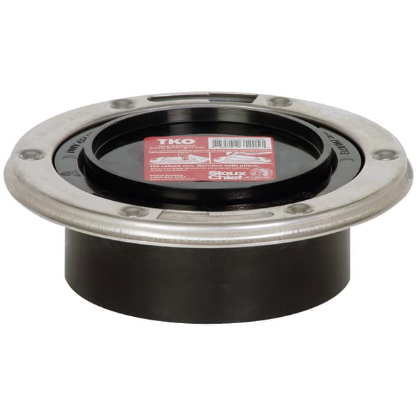 4" H ABS TKO Flush to Floor with Stainle Stainless Steel Steel Swivel Ring