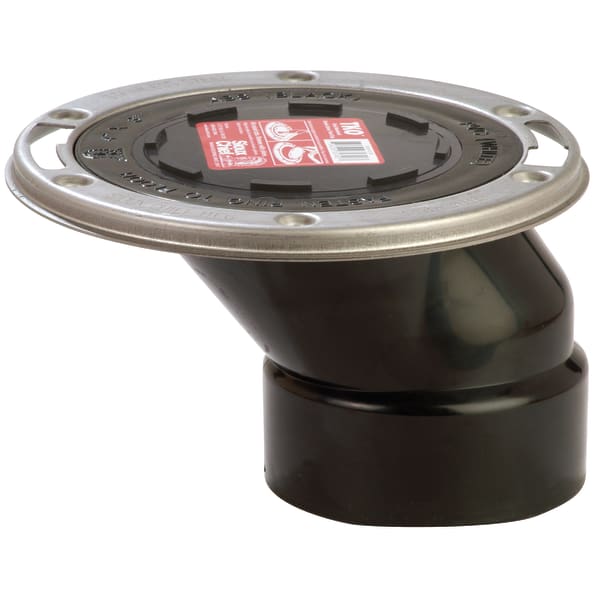 3" x 4" ABS Full Flush 889-Series Gasketed Offset Closet Flange with TKO Knockout
