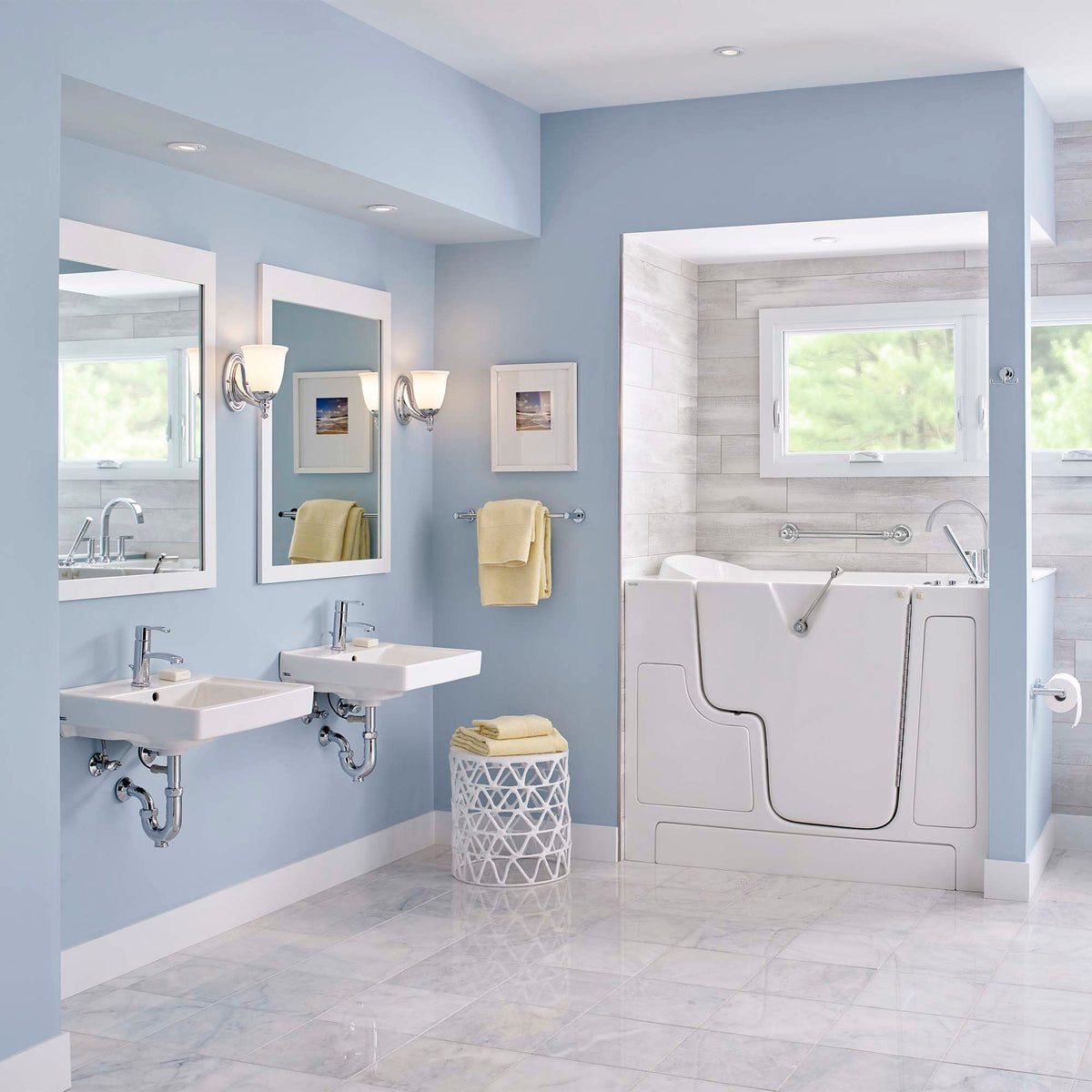 American Standard 9024001EC.020 Decorum® Wall-Hung EverClean® Sink With Center Hole Only White