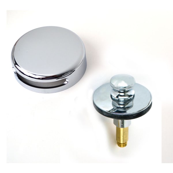 Innovator® Lift & Turn Stopper with Snap-On Overflow Plate Chrome