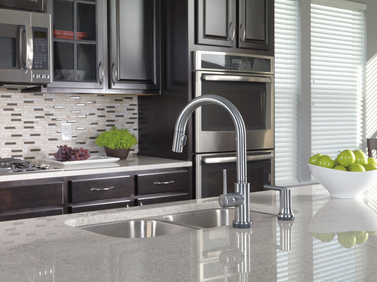 Delta 9159-AR-DST Trinsic® Single Handle Pull-Down Kitchen Faucet Arctic Stainless