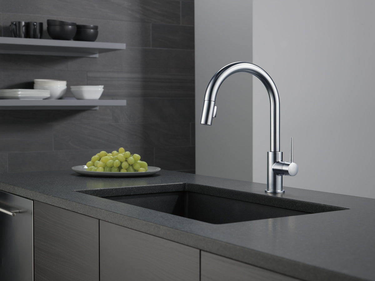Delta 9159-AR-DST Trinsic® Single Handle Pull-Down Kitchen Faucet Arctic Stainless