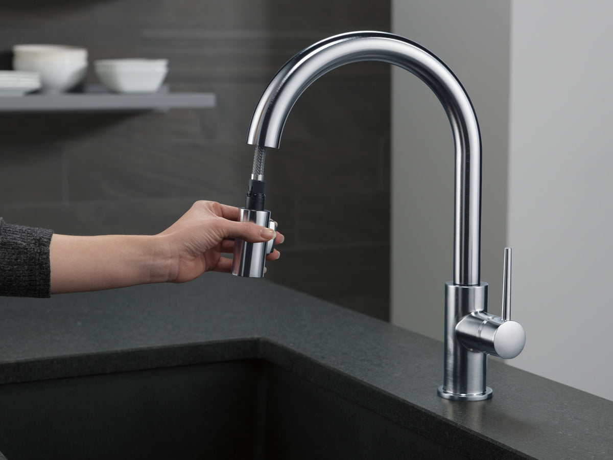 Delta 9159-AR-DST Trinsic® Single Handle Pull-Down Kitchen Faucet Arctic Stainless