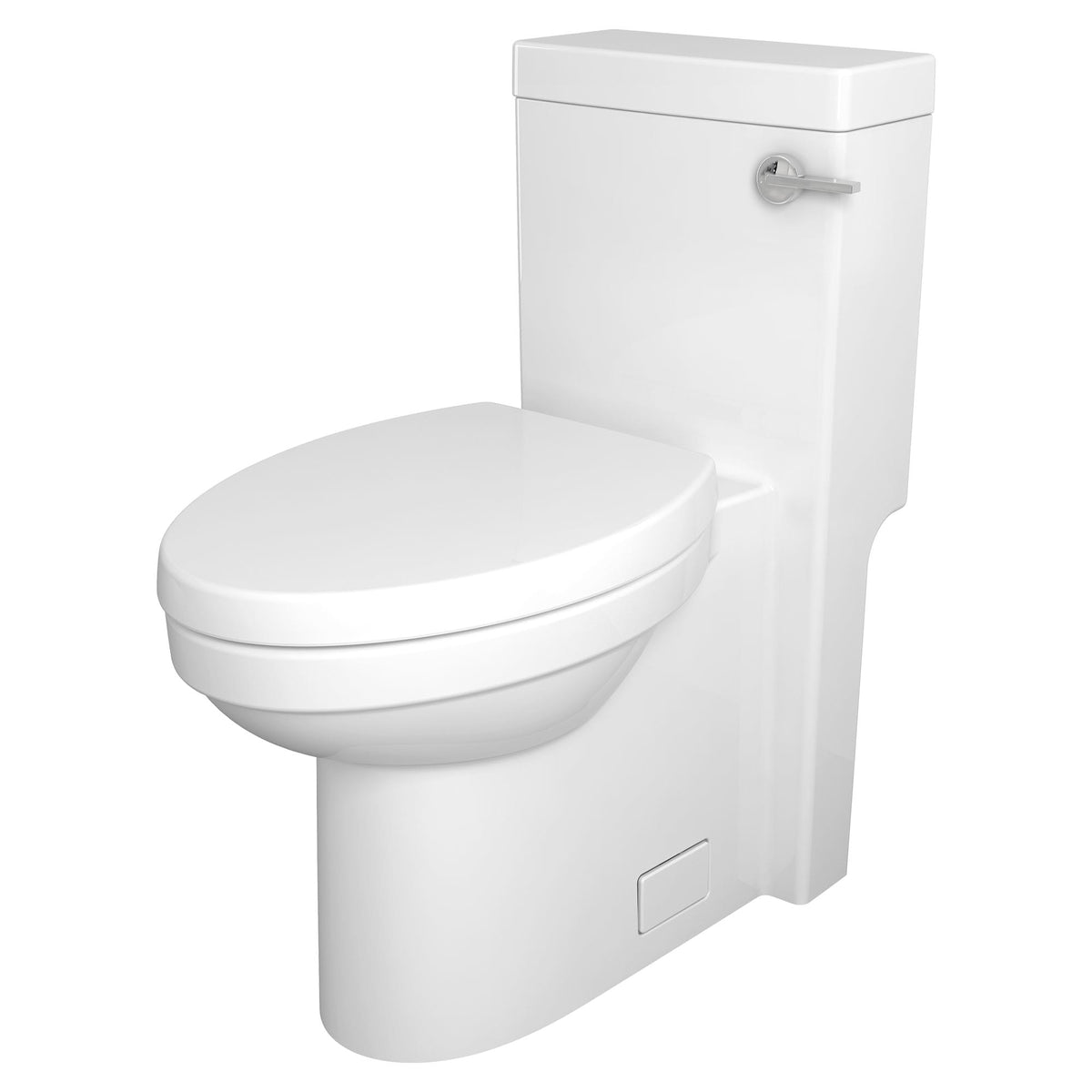 DXV Cossu One-Piece Chair Height Right Hand Trip Lever Elongated Toilet with Seat in CANVAS WHITE