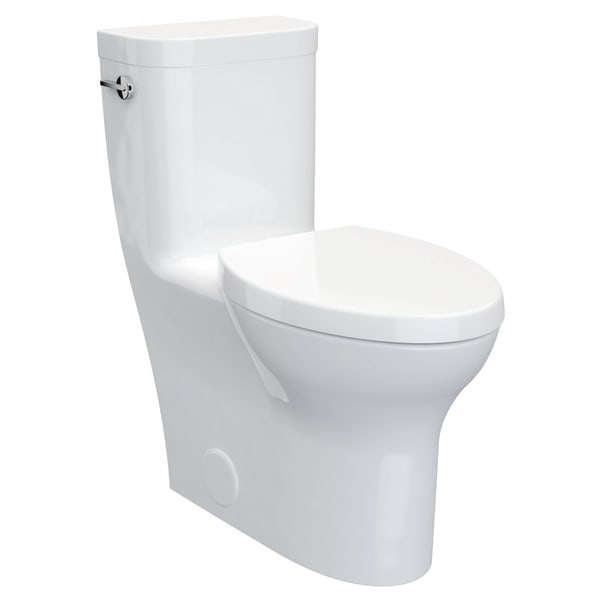 Equility One-Piece Chair Height Elongated Toilet with Seat in CANVAS WHITE
