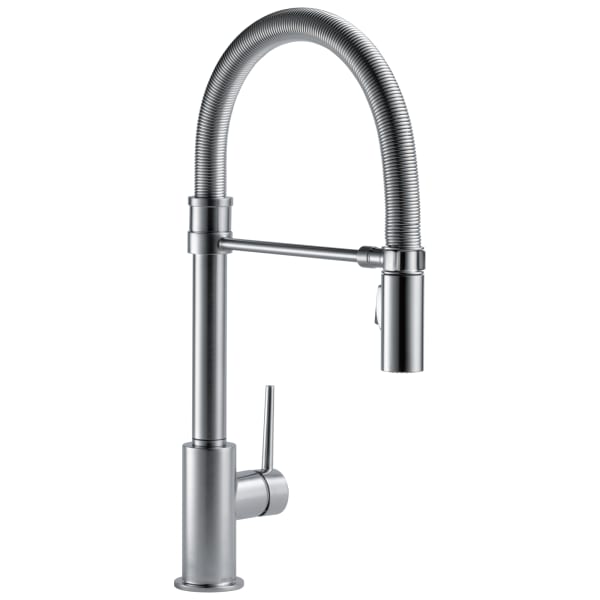 Delta Trinsic® Single Handle Pull-Down Spring Kitchen Faucet Arctic Stainless