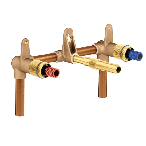 Moen M-Pact 2-Handle Wallmount Lavatory Faucet Rough-in Valve - 1/2 in. CC Connection