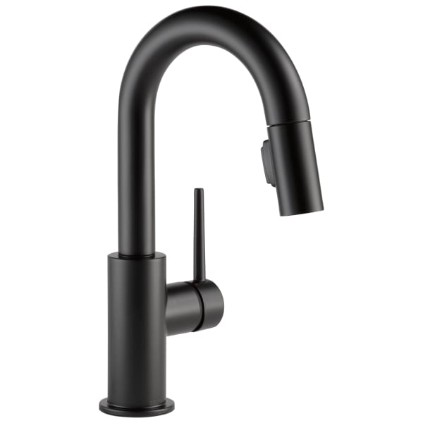 Delta Trinsic® Single Handle Pull-Down Bar / Prep Faucet Matte Black