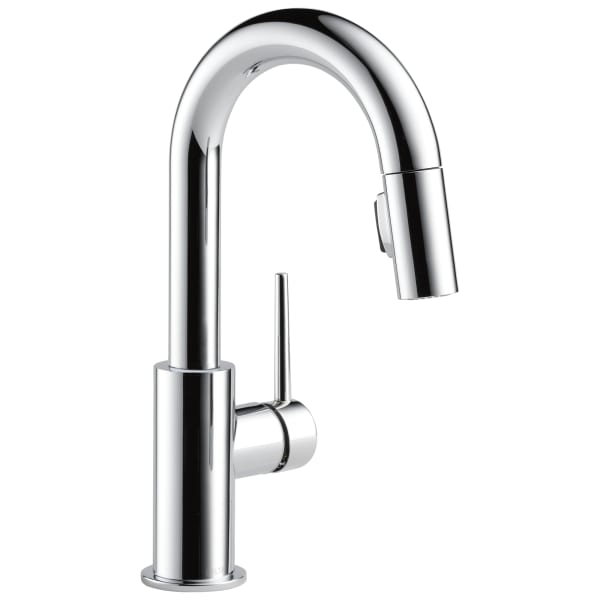Delta Trinsic® Single Handle Pull-Down Bar / Prep Faucet Chrome
