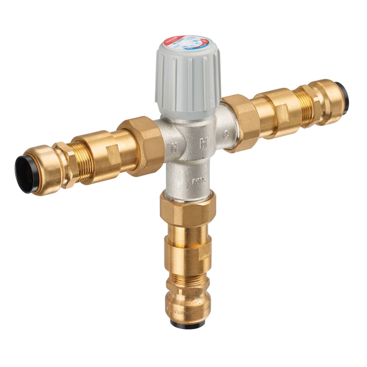 Resideo 3/4 in Union Push Connect Mixing Valve LF 1070