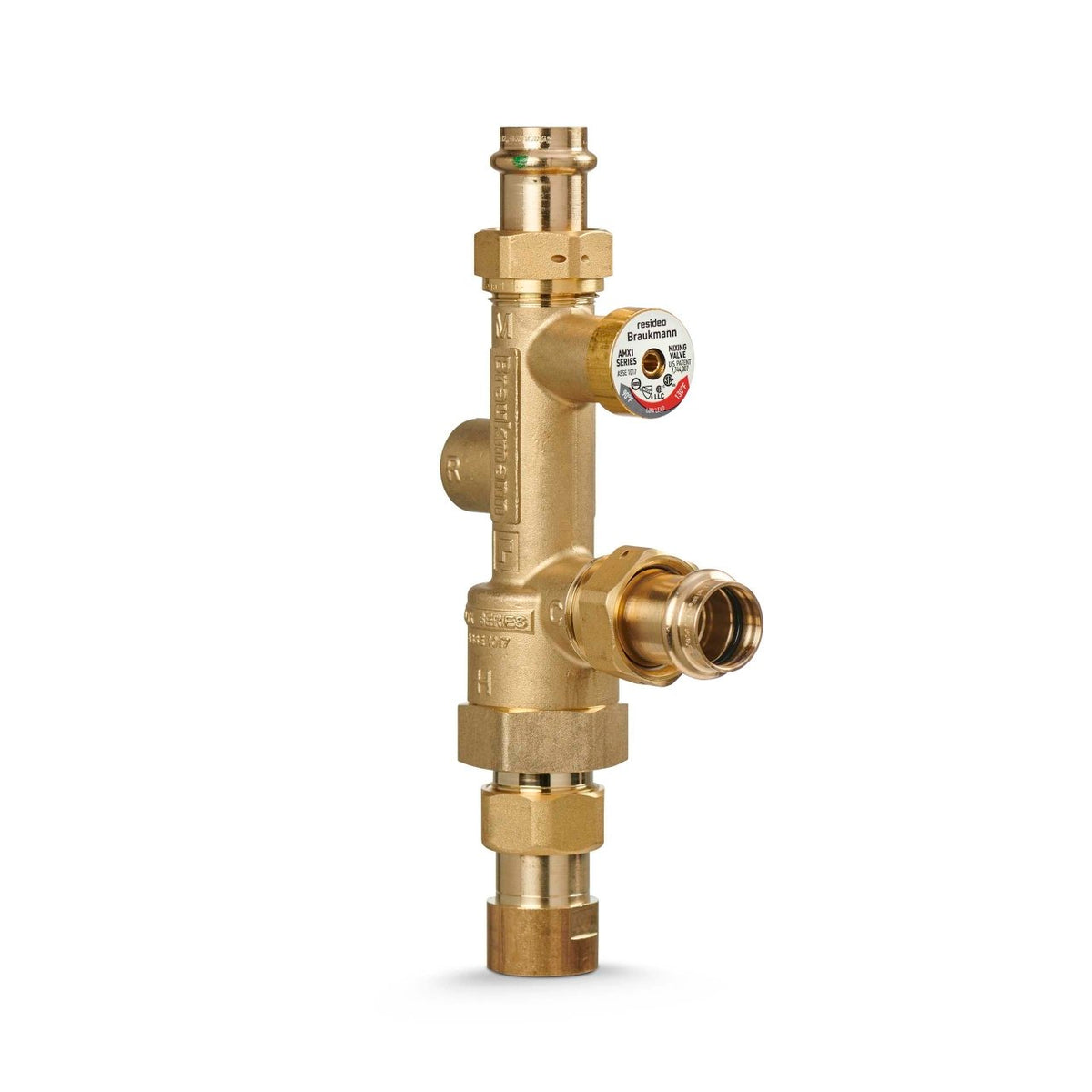 Resideo AMX102-UP-1LF/U AMX Lead Free Mixing Valve, 1 in Press