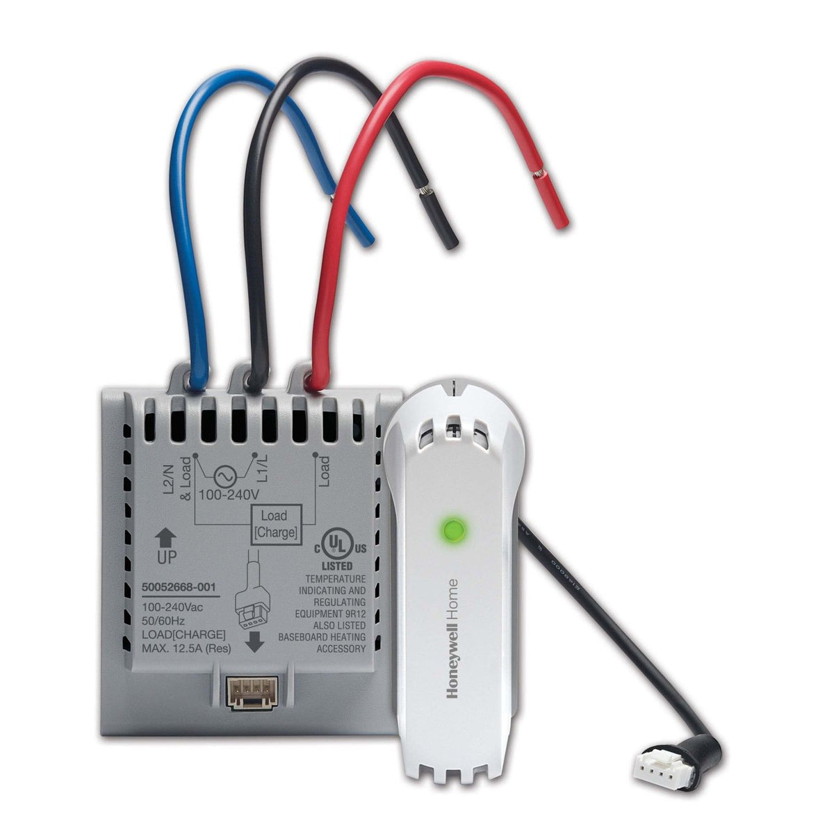 Honeywell Home ATM100-SPK/U Aube Wireless Line Voltage Equipment Interface Module, RedLINK, 100–240V