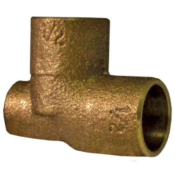 1" x 1/8" x 1" Copper Sweat Fittings - Baseboard Tee C x FPT x C