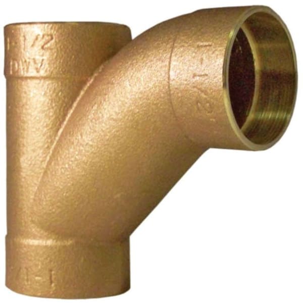 3" x 3" x 2" Copper Fittings - DWV - Combination Tee-Wye C x C x C