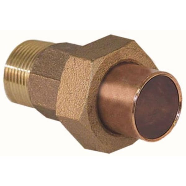 1-1/4" Copper Sweat Fittings - Union CxM C x MPT