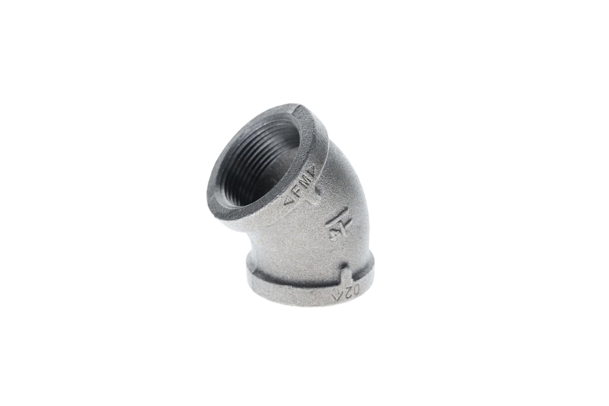 Mueller Streamline 1-1/4" - Galvanized Elbow - 45°