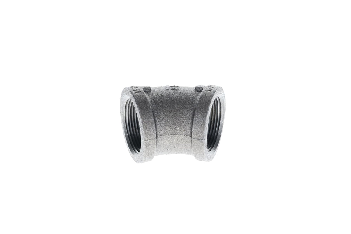 Mueller Streamline 1-1/4" - Galvanized Elbow - 45°