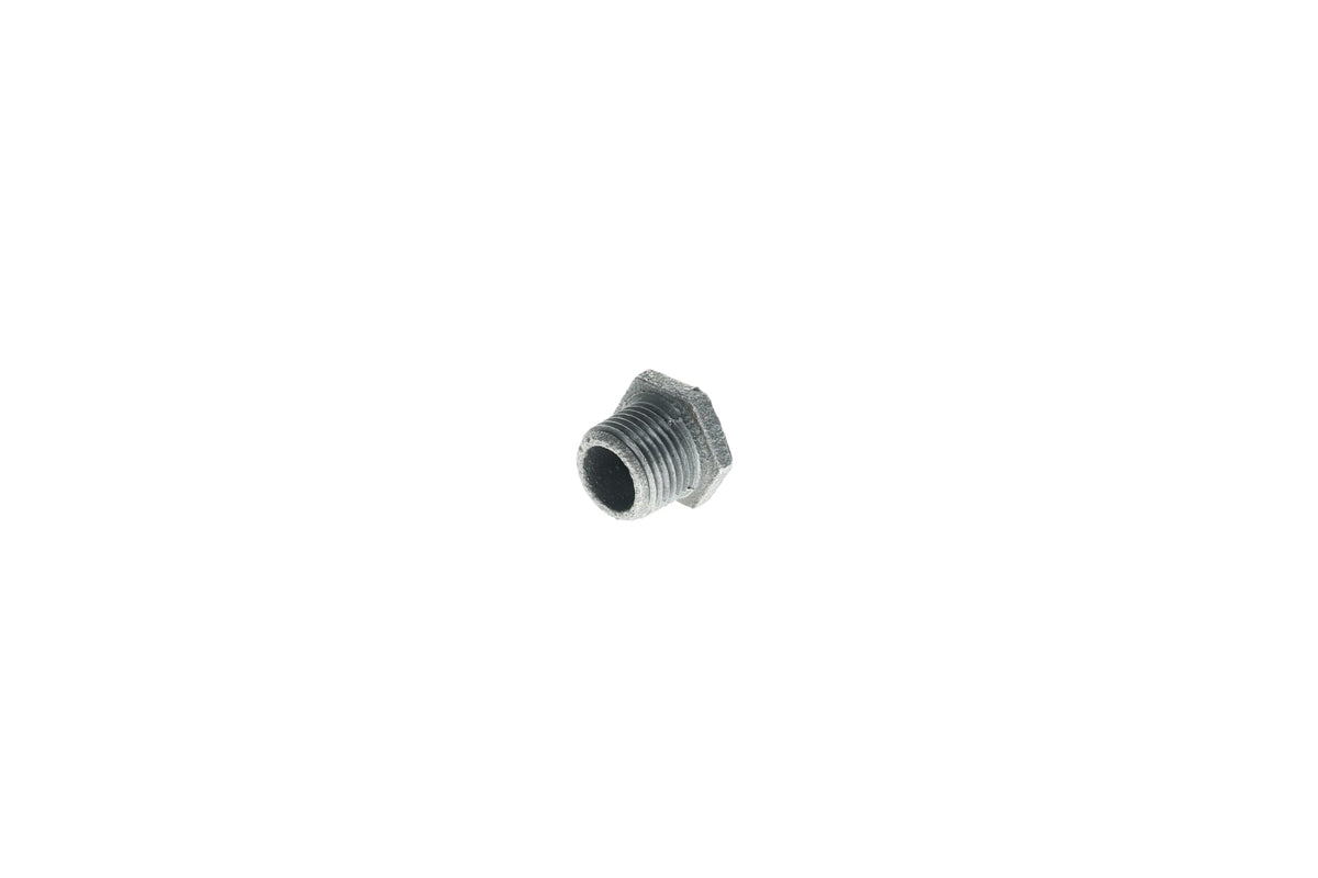 Mueller Streamline 1/2" x 3/8" - Galvanized Bushing - MPT x FPT