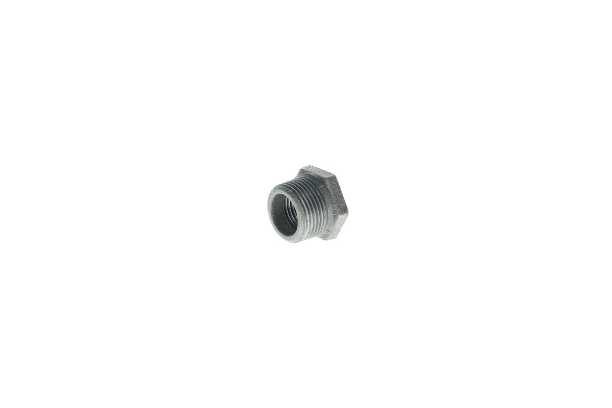 Mueller Streamline 1-1/4" x 1/2" - Galvanized Bushing - MPT x FPT