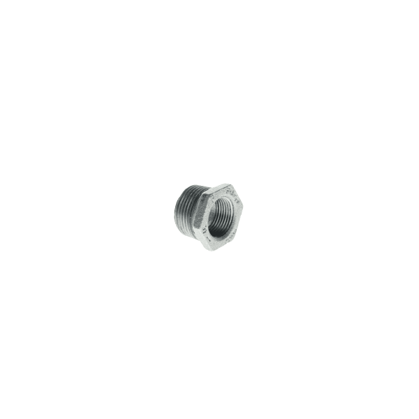 1-1/4" x 1" - Galvanized Bushing - MPT x FPT