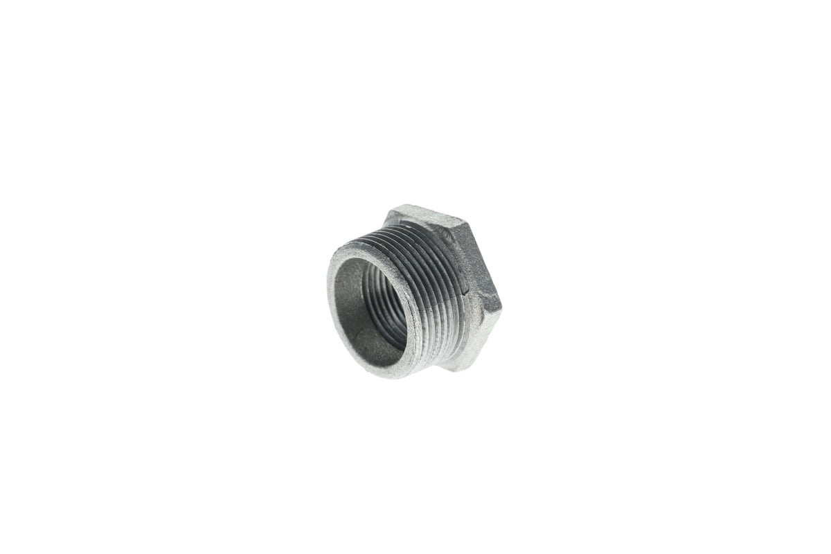 Mueller Streamline 1-1/2" x 1-1/4" - Galvanized Bushing - MPT x FPT
