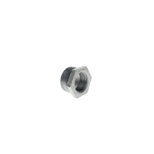 1-1/2" x 3/4" - Galvanized Bushing - MPT x FPT
