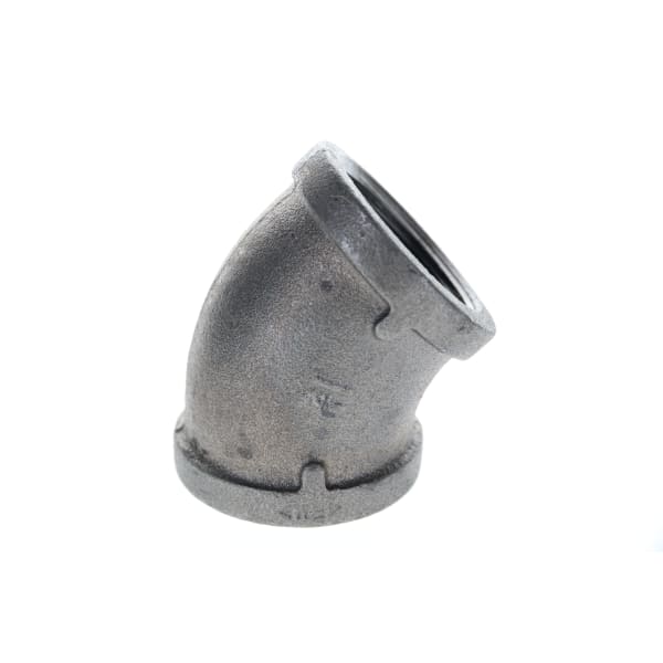 2" Black Iron Elbow - 45°