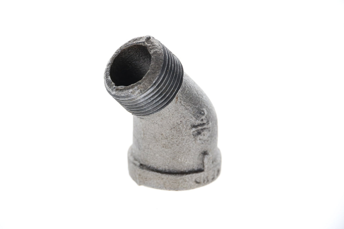 Mueller Streamline 3/4" Black Iron Elbow - 45° (Street)