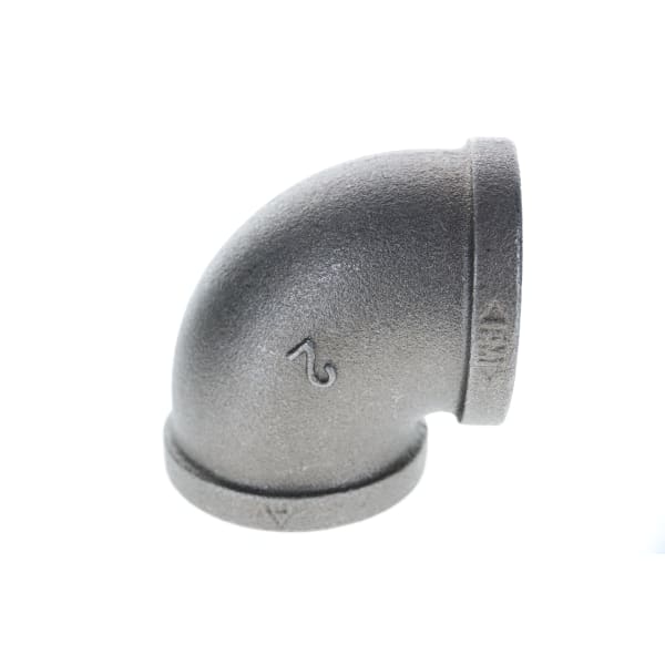 2" Black Iron Elbow - 90°