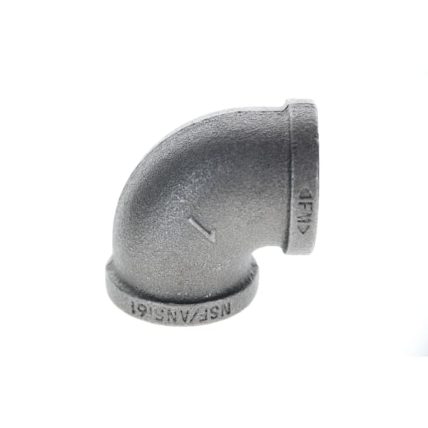 1" Black Iron Elbow - 90°