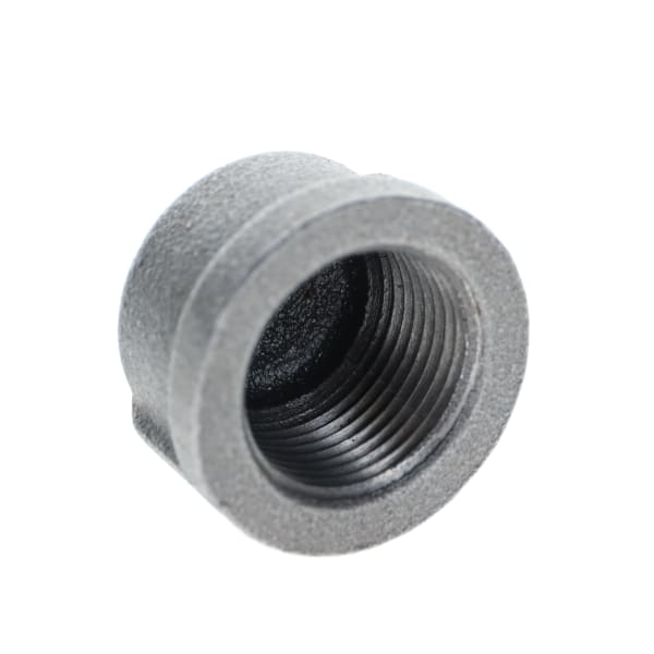 1" Black Iron Cap