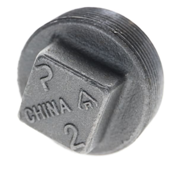 2" Black Iron Plug
