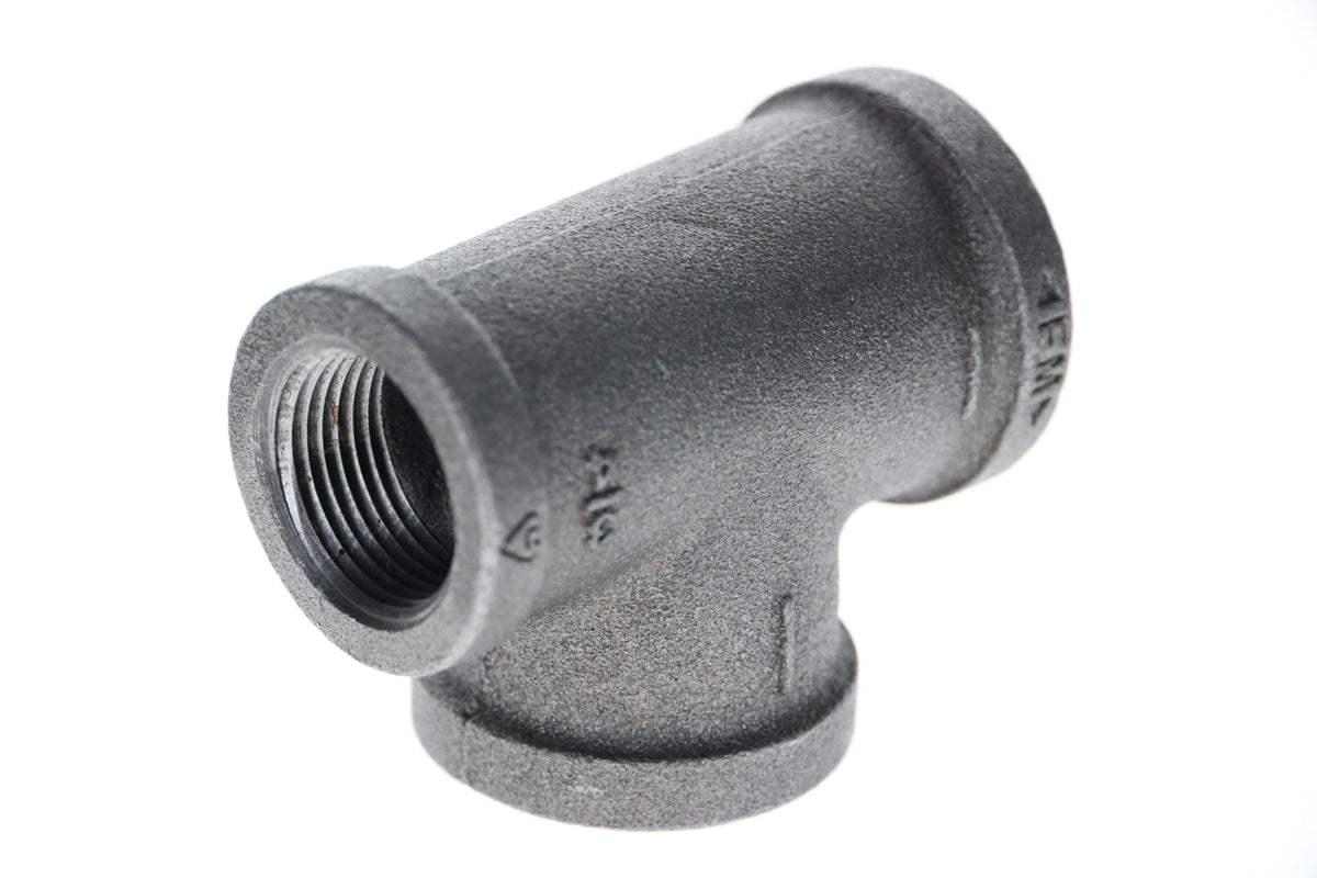Mueller Streamline 1" x 3/4" x 1" Black Iron Tee