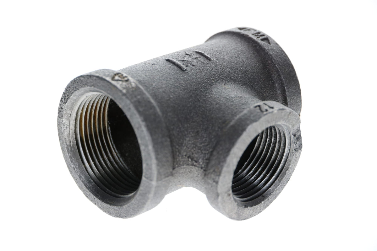 Mueller Streamline 1-1/4" x 1" x 1-1/4" Black Iron Tee