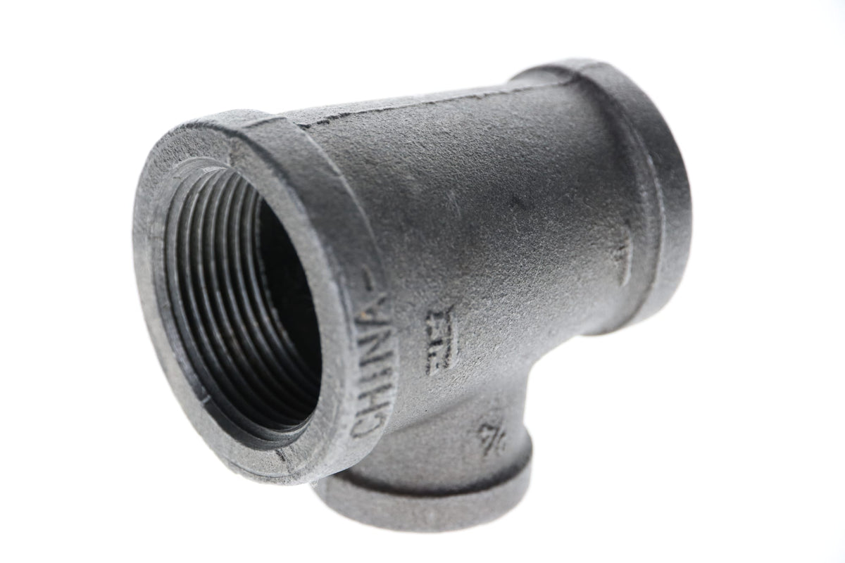 Mueller Streamline 1-1/4" x 1" x 3/4" Black Iron Tee